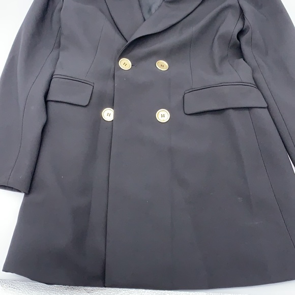 ZARA NEW WOMAN DOUBLE BREASTED FROCK COAT LONG BLAZER DRESS JACKET - Picture 5 of 8